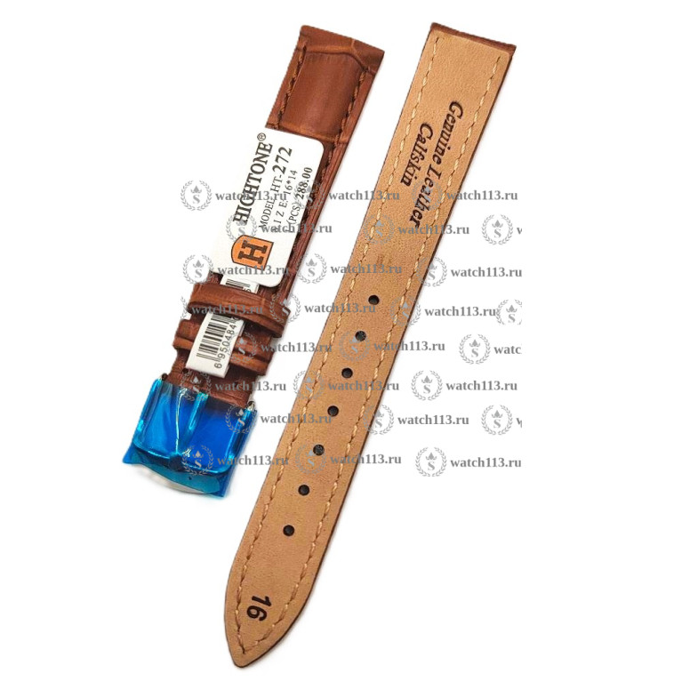 Ремешок для часов Hightone 16мм светло-коричневый крокHT-272