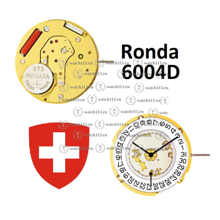 Механизм для часов Ronda 6004D