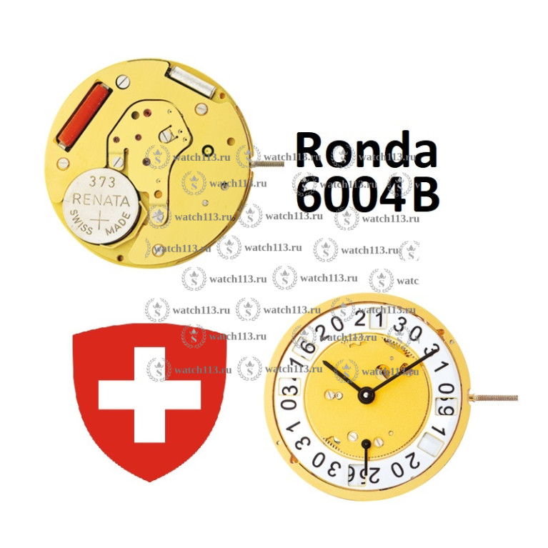 Механизм для часов Ronda 6004B