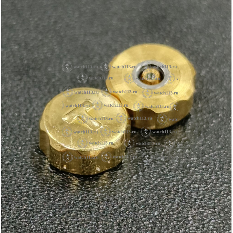 Головка для часов Tissot золотистая , диаметр 7мм , внутри 2мм ( номер 1 )