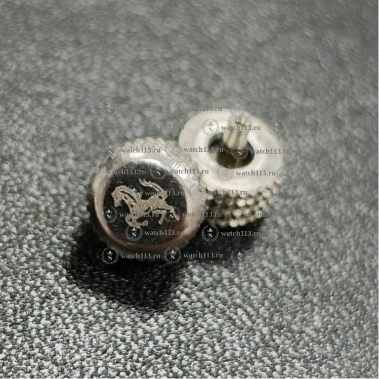 Головка для часов Ferrari серебристая ,диаметр 6мм ,внутри 2.5мм