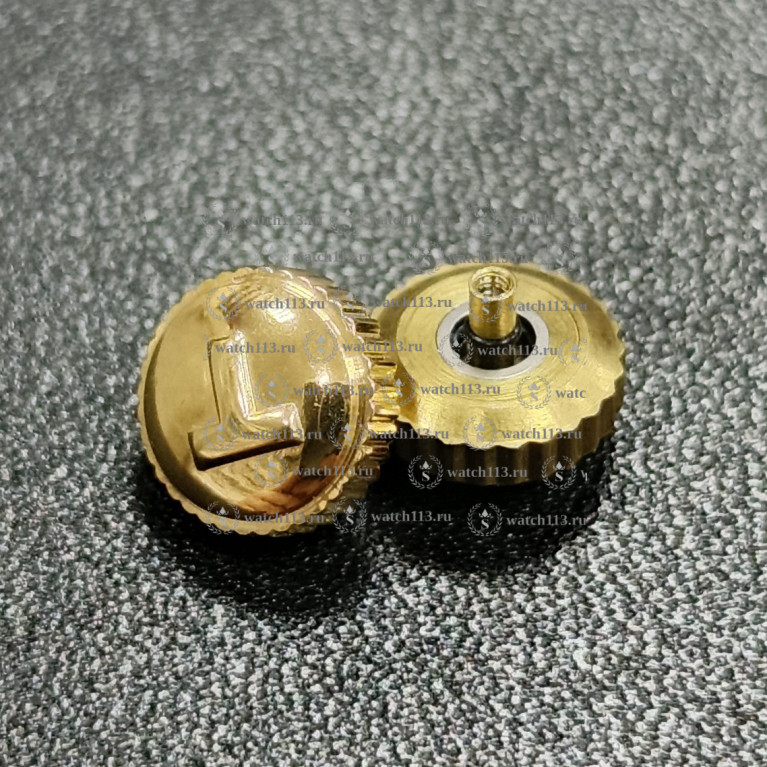 Головка для часов Tissot золотистая , диаметр 7мм , внутри 2мм ( номер 2 )