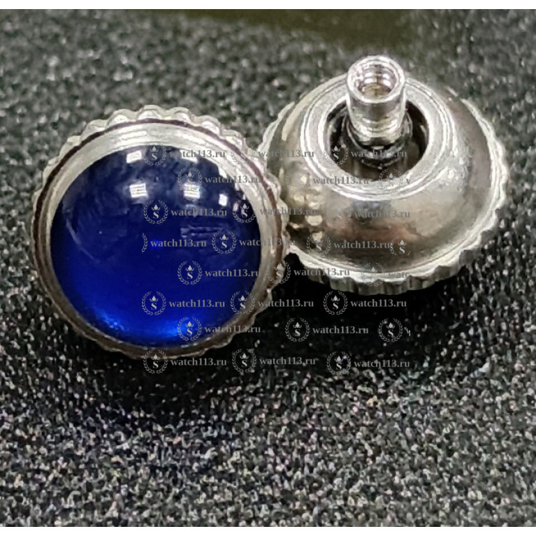 Головка с камнем серебристая Диаметр 5,5 (номер 4)