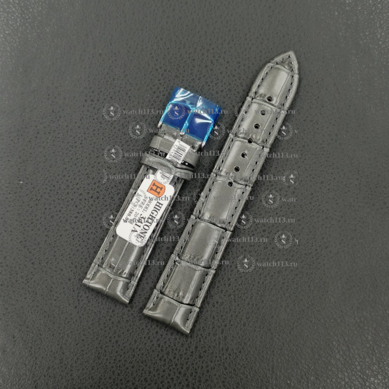 Ремешок для часов Hightone 20мм HT-341A серый крокодил