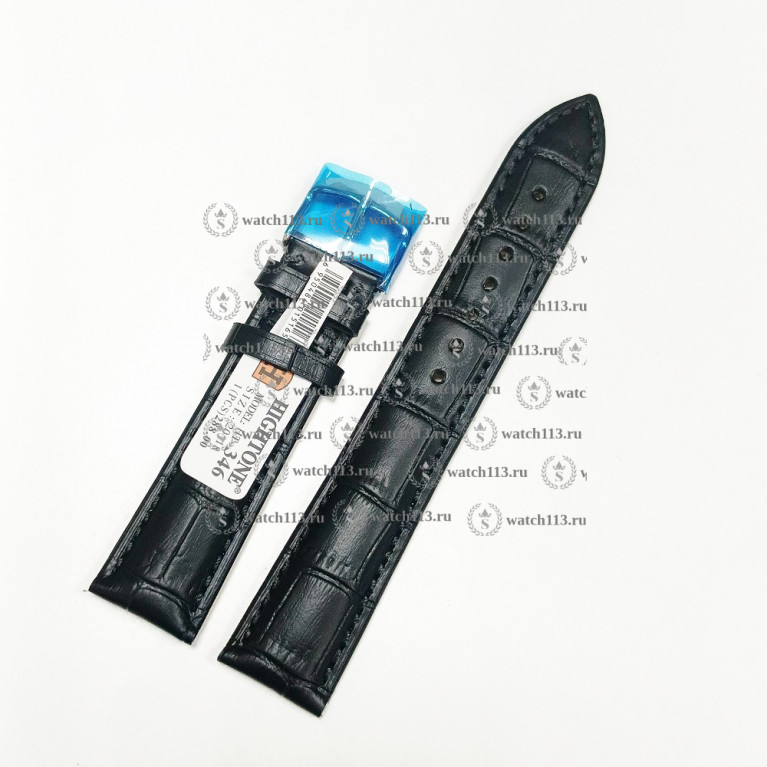 Ремешок для часов Hightone HT-346 20мм черный крокодил
