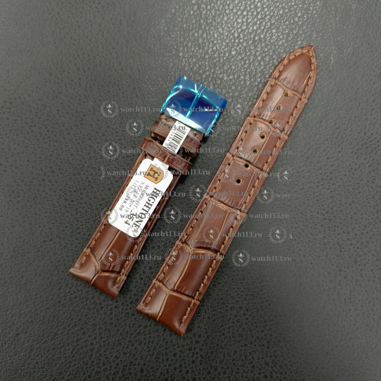 Ремешок для часов Hightone 20мм HT-354 коричневый аллигатор