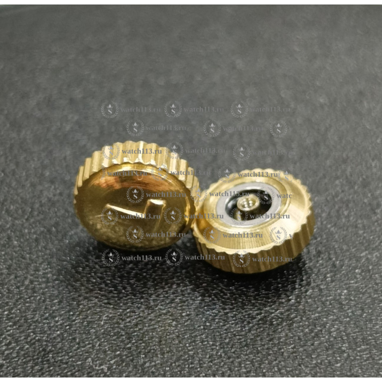 Головка для часов Tissot золотистая , диаметр 7мм , внутри 2.5мм ( номер 11 )