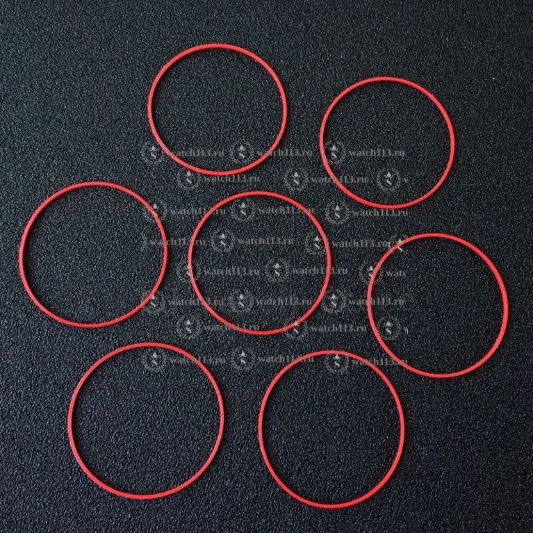 Красный уплотнитель под заднюю крышку часов Tissot