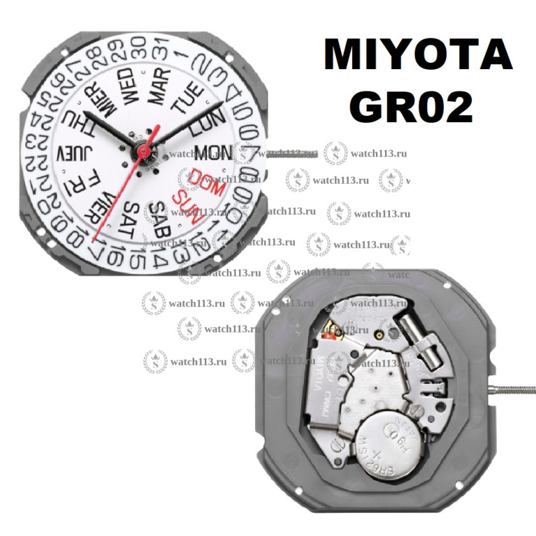 Механизм для часов MIYOTA GR02 / 1S02