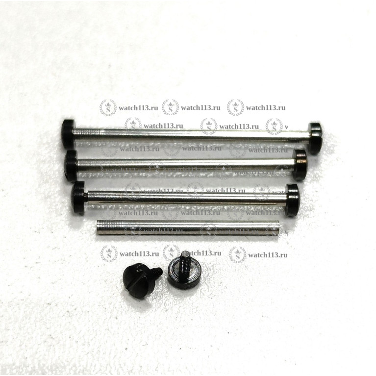 Болты для крепления ремешка Ulysse Nardin (2шт и штифт) черный Ø3.5мм