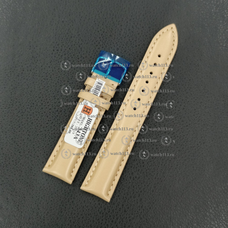 Ремешок для часов Hightone 20мм HT-343A бежевый гладкий
