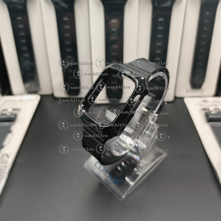 Защитный корпус с ремешком для Apple Watch 38/40/41 черный