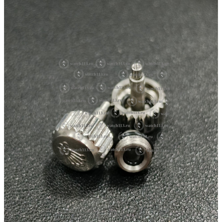 Головка для часов rolex серебристая , резьбовая . Диаметр 6,9мм, резьба 4,5 (номер 5)