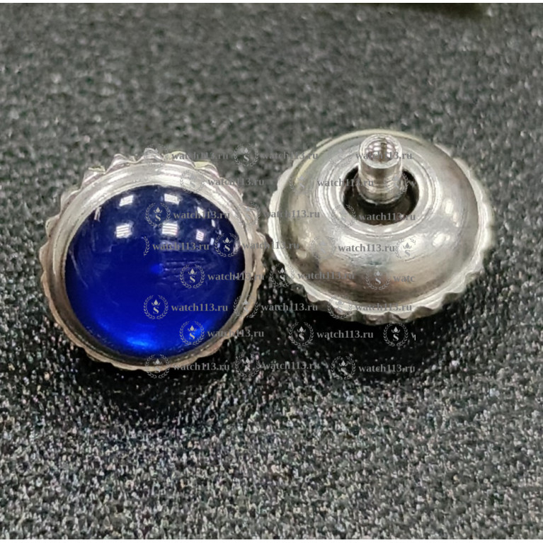 Головка с камнем серебристая Диаметр 6,4 (номер 3)