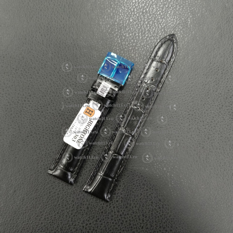 Ремешок для часов Hightone 18мм HT-303 черный аллигатор