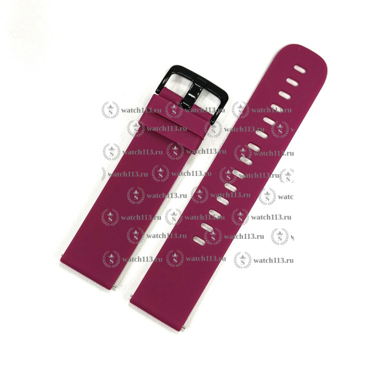 Силиконовый ремешок для часов 18мм фиолетовый