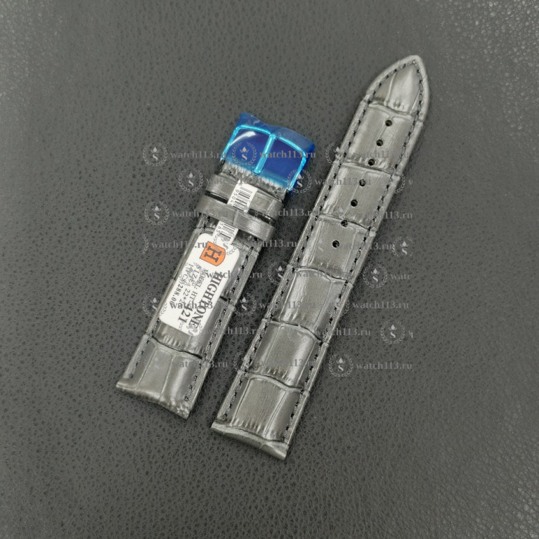 Ремешок для часов Hightone 22мм HT-421A серый крокодил