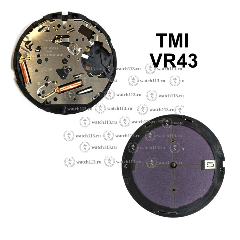 Механизм для часов TMI VR43 с аккумулятором