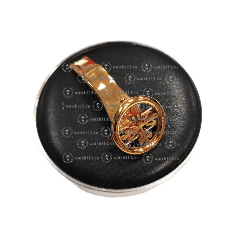 Клипса для часов Patek Philippe круглая 18мм золотистая
