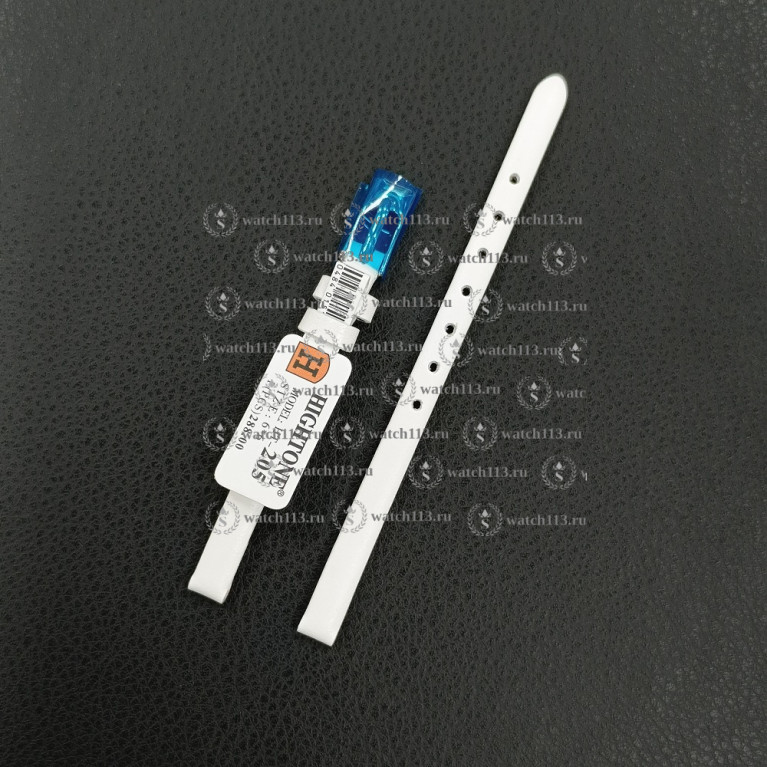 Ремешок для часов Hightone 06мм HT-205 белый гладкий