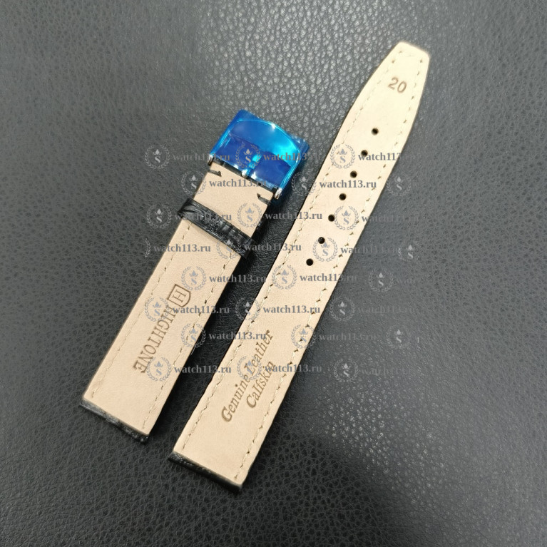 Ремешок для часов Hightone 20мм HT-368 черный аллигатор