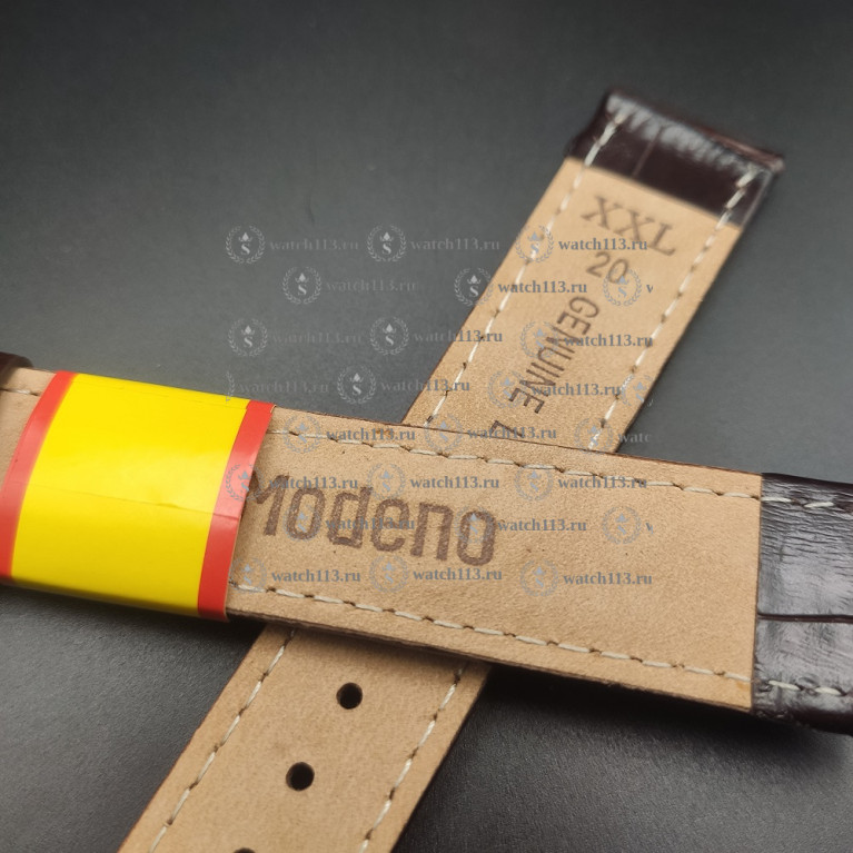 Ремешок для часов Modeno XXL 20мм коричневый крок