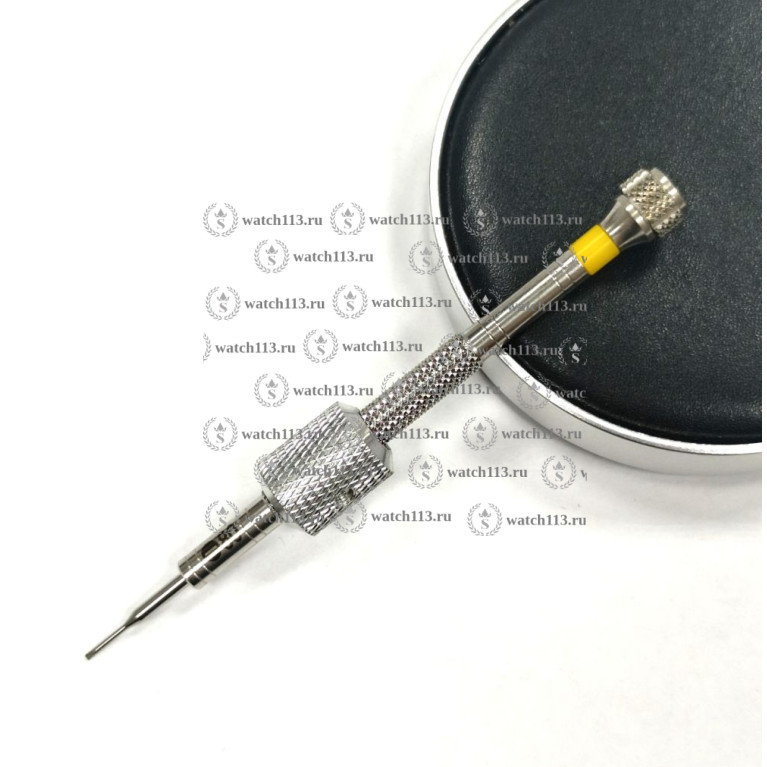 Часовая отвертка с усилителем LUX 0.8мм ( желтая )