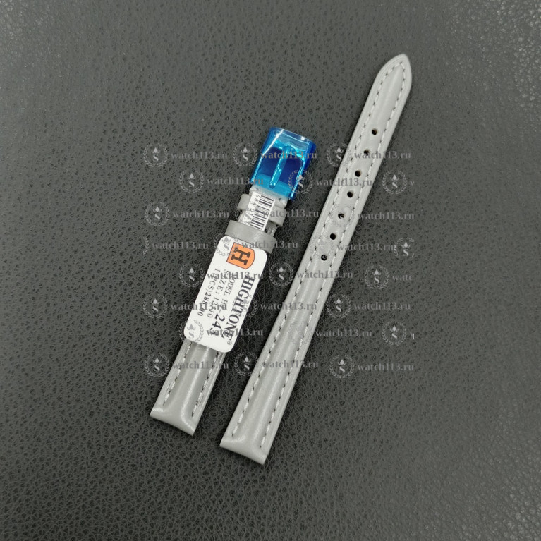 Ремешок для часов Hightone 12мм HT-243 серый гладкий