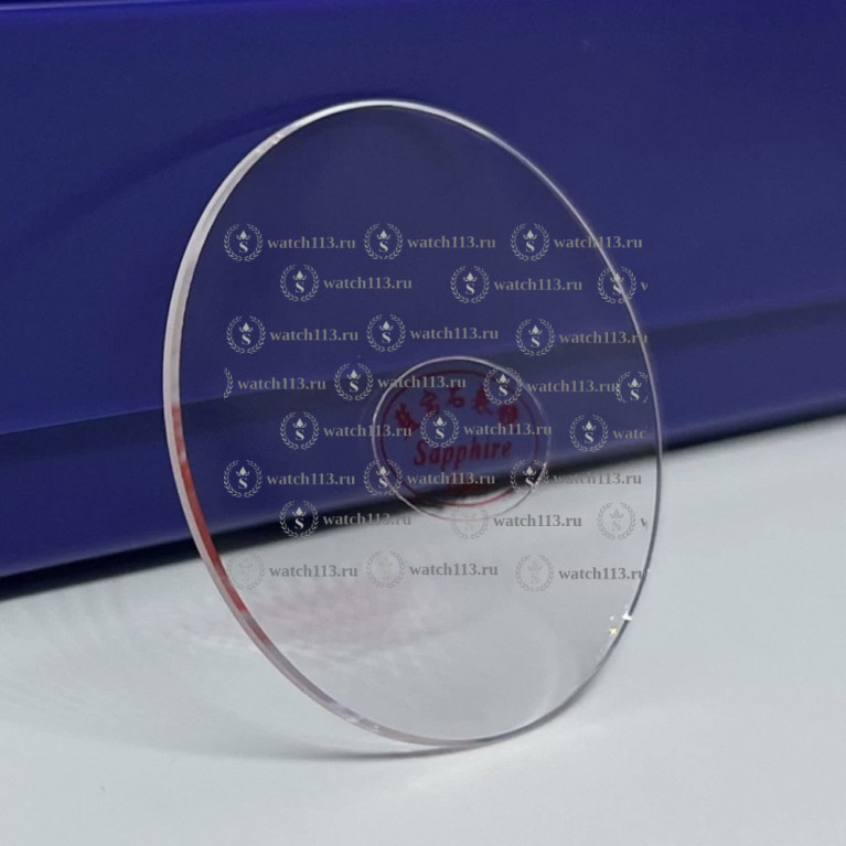 Сапфировое стекло 1мм ПЛОСКОЕ 37мм