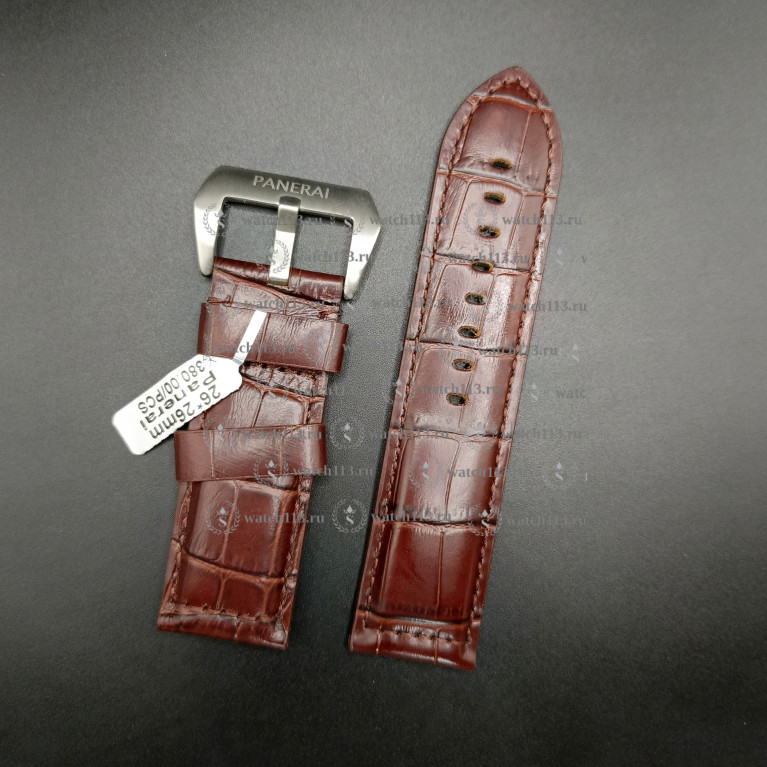 Ремешок для часов Panerai 26мм-26мм коричневый
