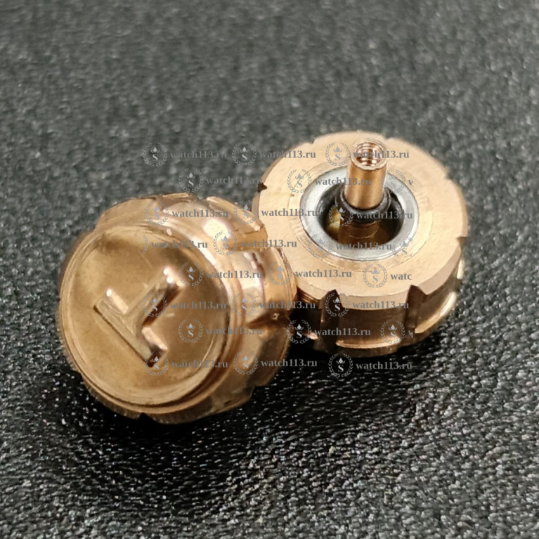 Головка для часов Tissot розовое золото , диаметр 7мм , внутри 2.5мм ( номер 12 )