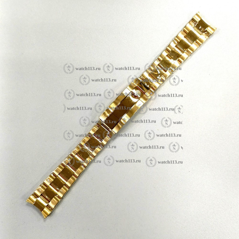 Браслет для часов Rolex 20мм крупные звенья золотистый