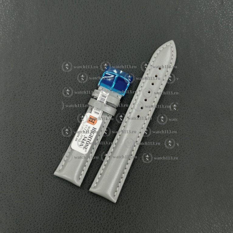 Ремешок для часов Hightone 20мм HT-344A серый гладкий