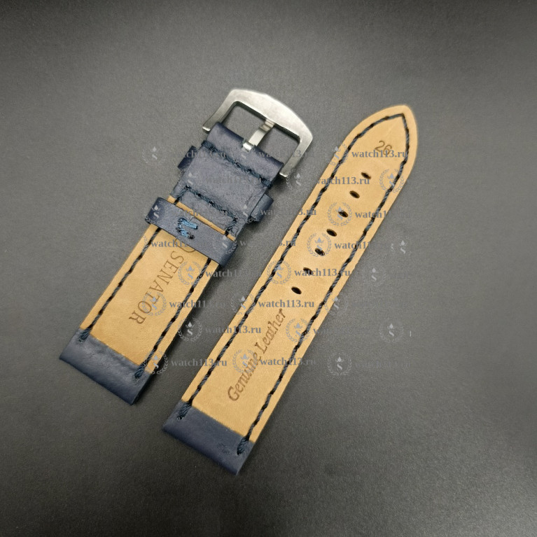 Ремешок для часов Senator Aviator 26мм синий