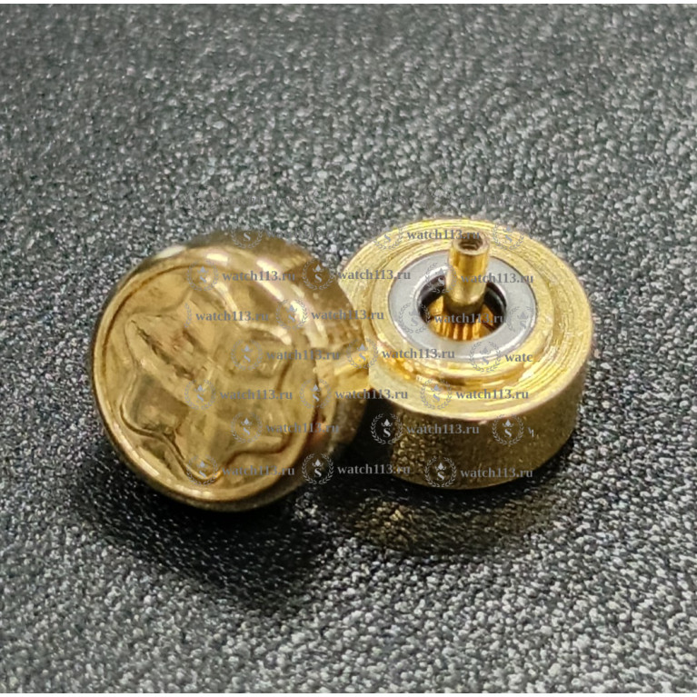 Головка для часов Montblanc золотистая, диаметр 8мм, внутри 2.5мм 