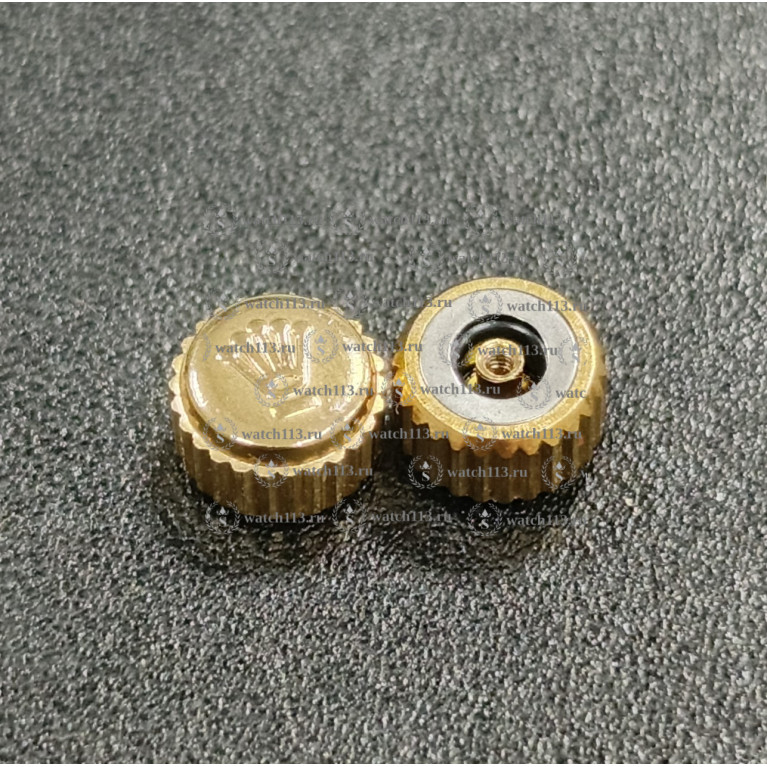 Головка для часов Rolex золотистая, диаметр 6мм , внутри 2.5мм ( номер 7)