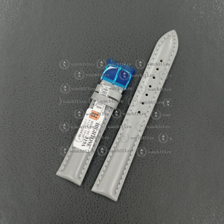 Ремешок для часов Hightone 18мм HT-319A серый гладкий