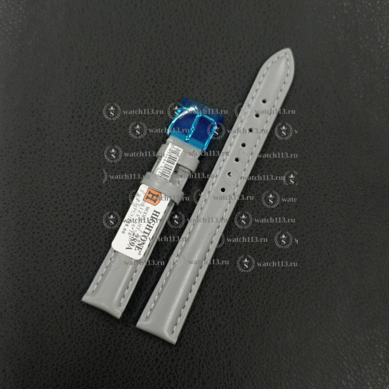 Ремешок для часов Hightone 16мм HT-289A серый гладкий