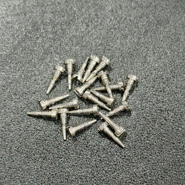 Болтик для пружинных душек очков заостренный 100шт (номер 1)