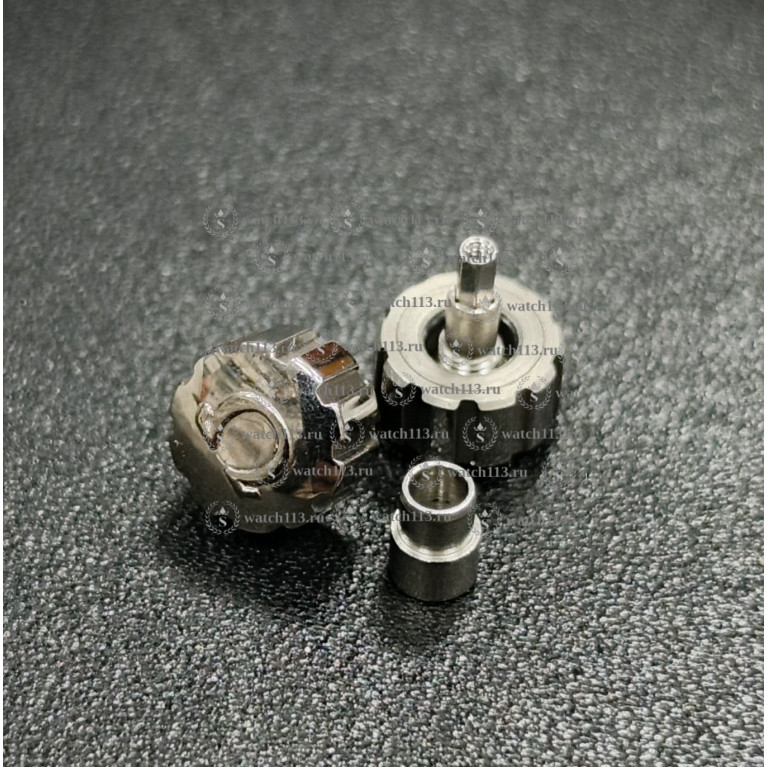Головка для часов Omega серебристая с внутренней резьбой ,диаметр 6.5мм