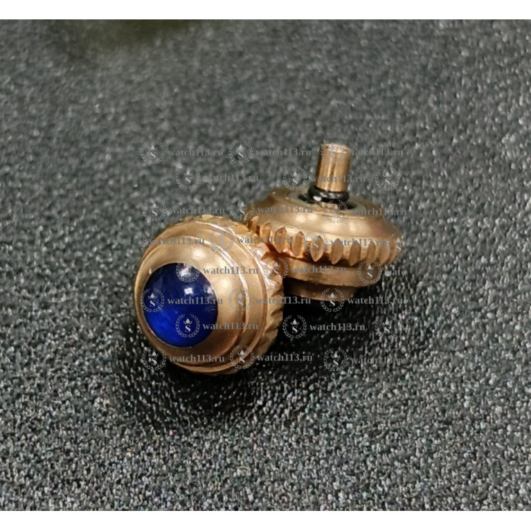 Головка с камнем красное золото Диаметр 6мм (номер 12)