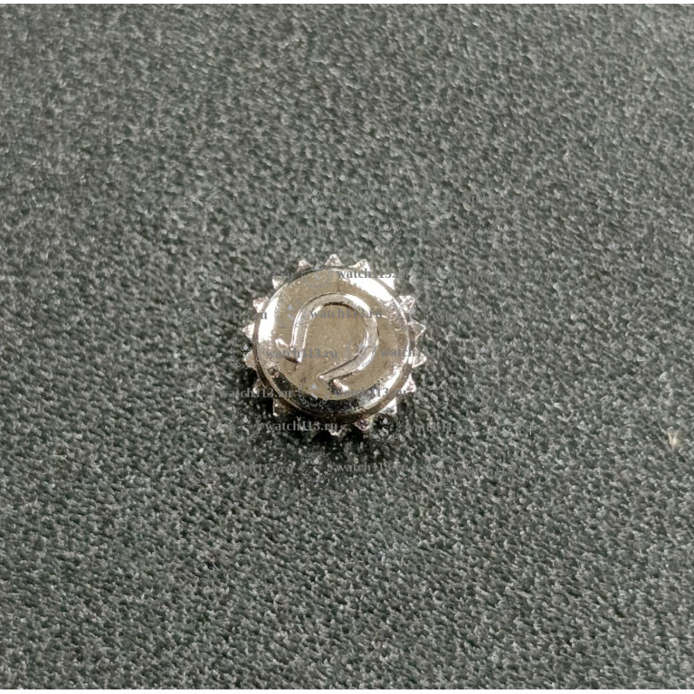 Головка для часов Omega темно-серебристая ,диаметр 5.8мм , внутри 2.5мм