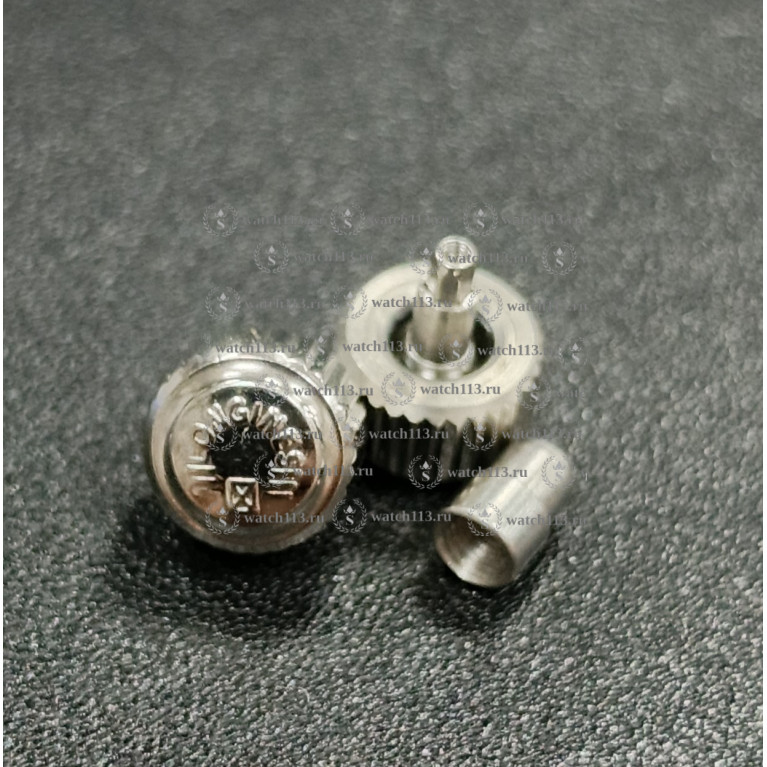 Головка для часов Longines серебристая с внутренней резьбой , диаметр 6.4мм