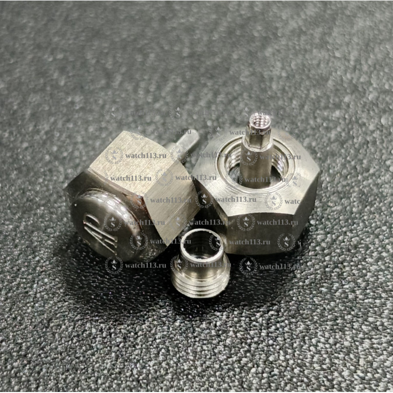 Головка для часов Audemars Piguet серебристая , диаметр 6.4мм , резьба 3.4мм