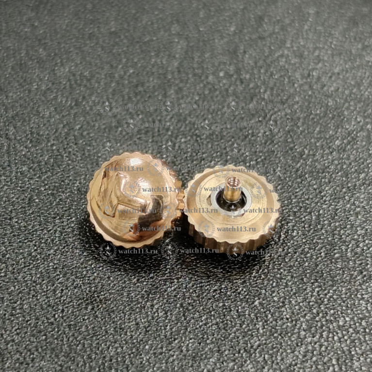 Головка для часов Tissot розовое золото , диаметр 7мм , внутри 2мм ( номер 15 )