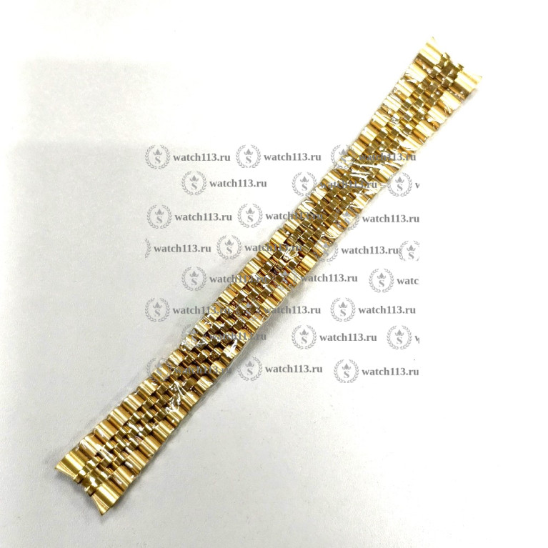 Браслет для часов Rolex 20мм со скрытым замком золотистый