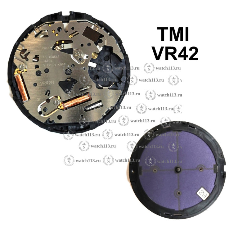 Механизм для часов TMI VR42 с аккумулятором
