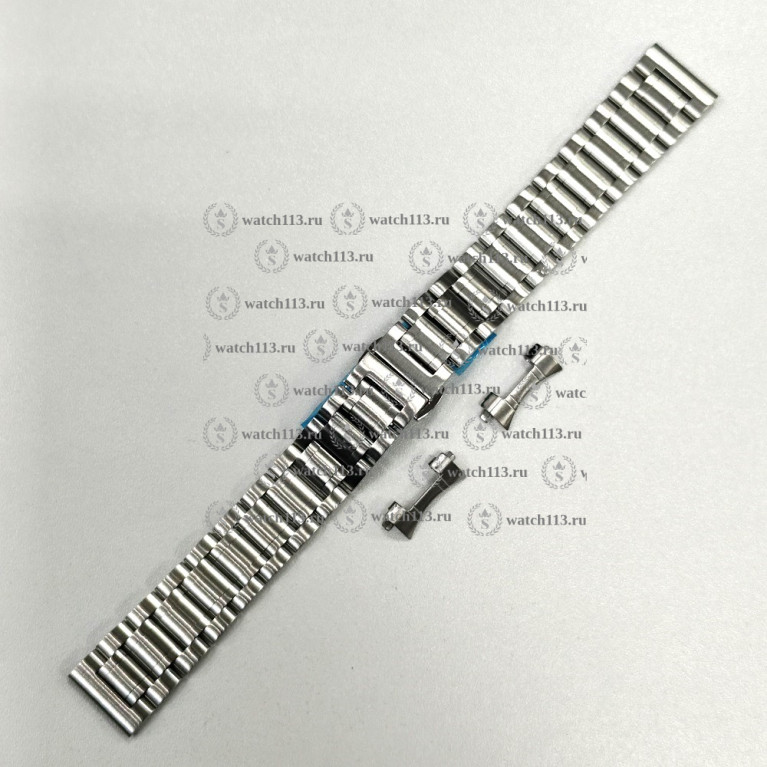 Стальной браслет для часов 18мм матовый серебристый 