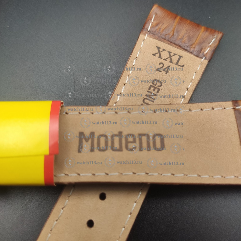 Ремешок для часов Modeno XXL 24мм коричневый крок