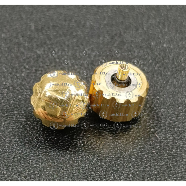 Головка для часов Tissot золотистая , диаметр 6мм , внутри 2мм ( номер 3 )